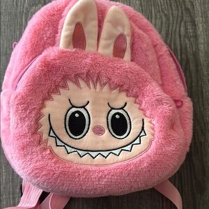 Labubu fuzzy backpack